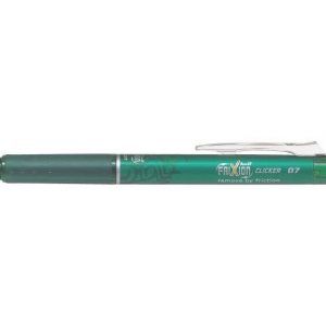 Pilot Frixion Clicker Boligrafo de Gel Borrable Retractil - Punta de Bola 0.7mm - Trazo 0.4mm - Grip Ergonomico - Color Verde