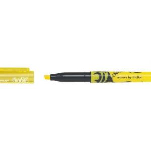 Pilot Frixion Light Rotulador Fluorescente Borrable - Punta de Fibra Biselada - Trazo de 1 a 3.5mm - Color Amarillo