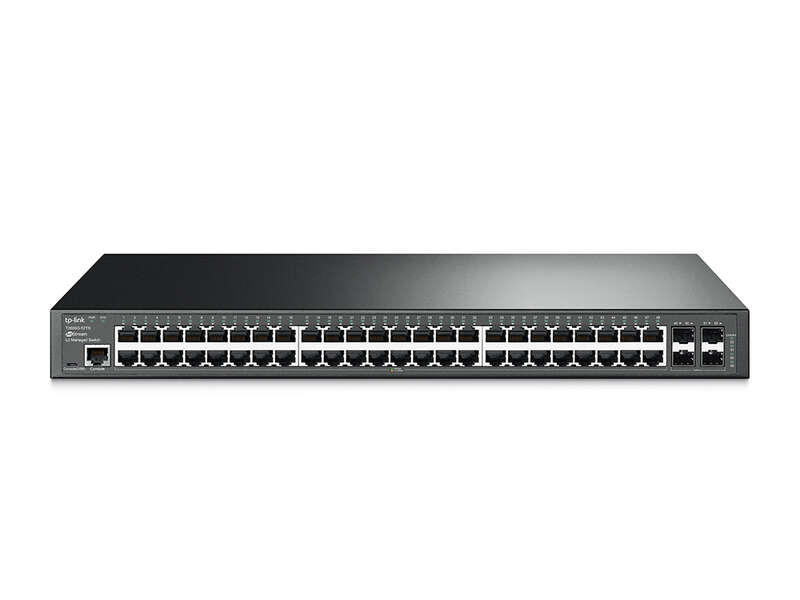 TP-Link Switch JetStream Gestionable Gigabit L2 - 48 Puertos con 4 Ranuras SFP 1 TP-Link Switch JetStream Gestionable Gigabit L2 - 48 Puertos con 4 Ranuras SFP
