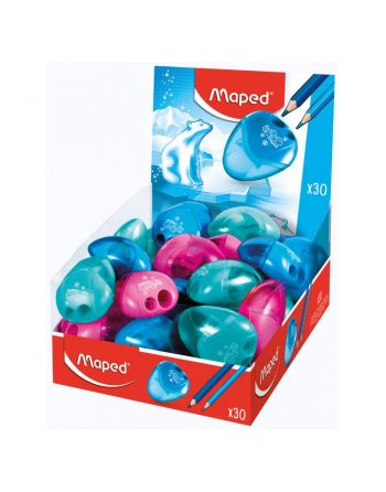 Maped I-Gloo Sacapuntas de 1 Orificio con Deposito de Gran Capacidad - Forma Ergonomica - Colores Surtidos 1 Maped I-Gloo Sacapuntas de 1 Orificio con Deposito de Gran Capacidad - Forma Ergonomica - Colores Surtidos