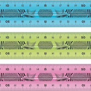 Maped Twist´n Flex Regla de Flexible 30cm - Irrompible - Doble Graduacion - Colores Aleatorios Azul, Rosa y Verde
