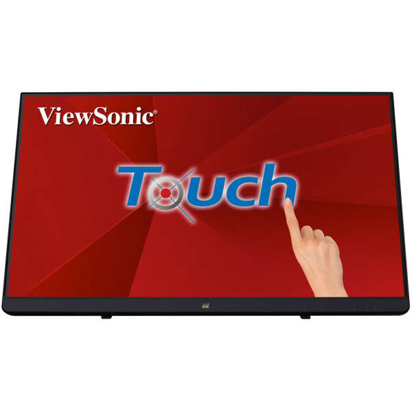 ViewSonic Monitor Tactil LED 22" IPS Full HD 1080p - Respuesta 14ms - USB 3.0, HDMI, VGA, DP y 3.5mm - Angulo de Vision 178º - VESA 100x100 mm