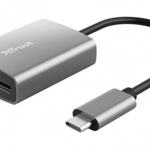Trust Dalyx Lector de Tarjetas USB-C - SD, MicroSD - Aluminio