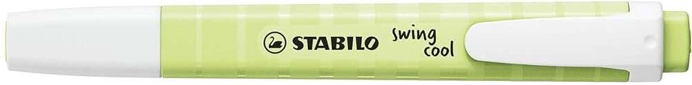 Stabilo Swing Cool Pastel Marcador Fluorescente - Cuerpo Plano - Punta Biselada - Trazo entre 1 y 4mm - Tinta con Base de Agua - Color Chispa de Lima