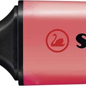 Stabilo Boss 70 Pastel Marcador Fluorescente - Trazo entre 2 y 5mm - Recargable - Tinta con Base de Agua - Color Rojo Coral Meloso