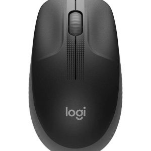Logitech M190 Full Size Raton Inalambrico USB 1000dpi - 3 Botones - Gran Tamaño - Uso Ambidiestro - Color Negro/Gris Oscuro