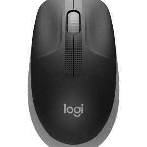 Logitech M190 Full Size Raton Inalambrico USB 1000dpi - 3 Botones - Gran Tamaño - Uso Ambidiestro - Color Negro/Gris Claro