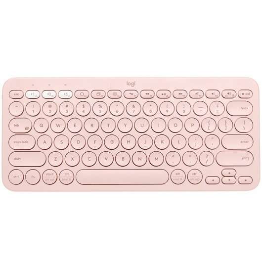 Logitech K380 Teclado Inalambrico Bluetooth - Hasta 3 Dispositivos Simultaneamente - Color Rosa