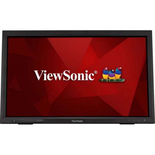 ViewSonic Monitor Tactil LED 24" Full HD 1080p - Hasta 10 Puntos de Contacto - Respuesta 7ms - Altavoces 4W - Angulo de Vision 178º - USB, HDMI, DVI y VGA - VESA 100x100 mm