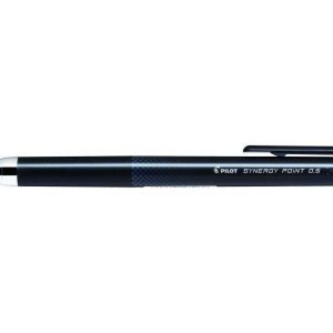 Pilot Boligrafo de Gel Synergy Point Retractil - Recargable - Punta Fina 0.5mm - Trazo 0.25mm - Color Negro
