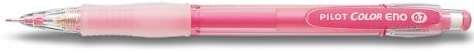 Pilot Portaminas Color Eno H-197 - Trazo 0.7mm - Grip de Goma - Goma de Borrar - Mina Color Rosa
