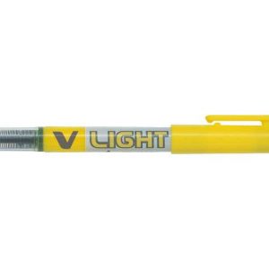 Pilot V-Light Rotulador Marcador - Punta Biselada 3.60mm - Trazo de 3.30mm - Color Amarillo