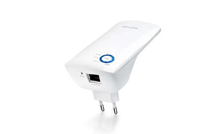TP-Link Repetidor Amplificador Extensor de Red WiFi N300 - Hasta 300Mbps - IEEE 802.11n - 10/100 Mbps - Boton WPS - 2 Antenas Internas
