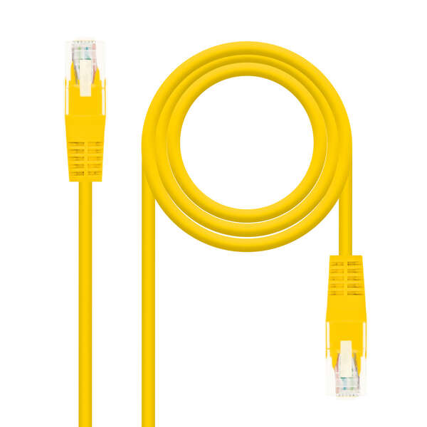 Nanocable Cable de Red Latiguillo RJ45 Cat.6 UTP AWG24 3m - Color Amarillo