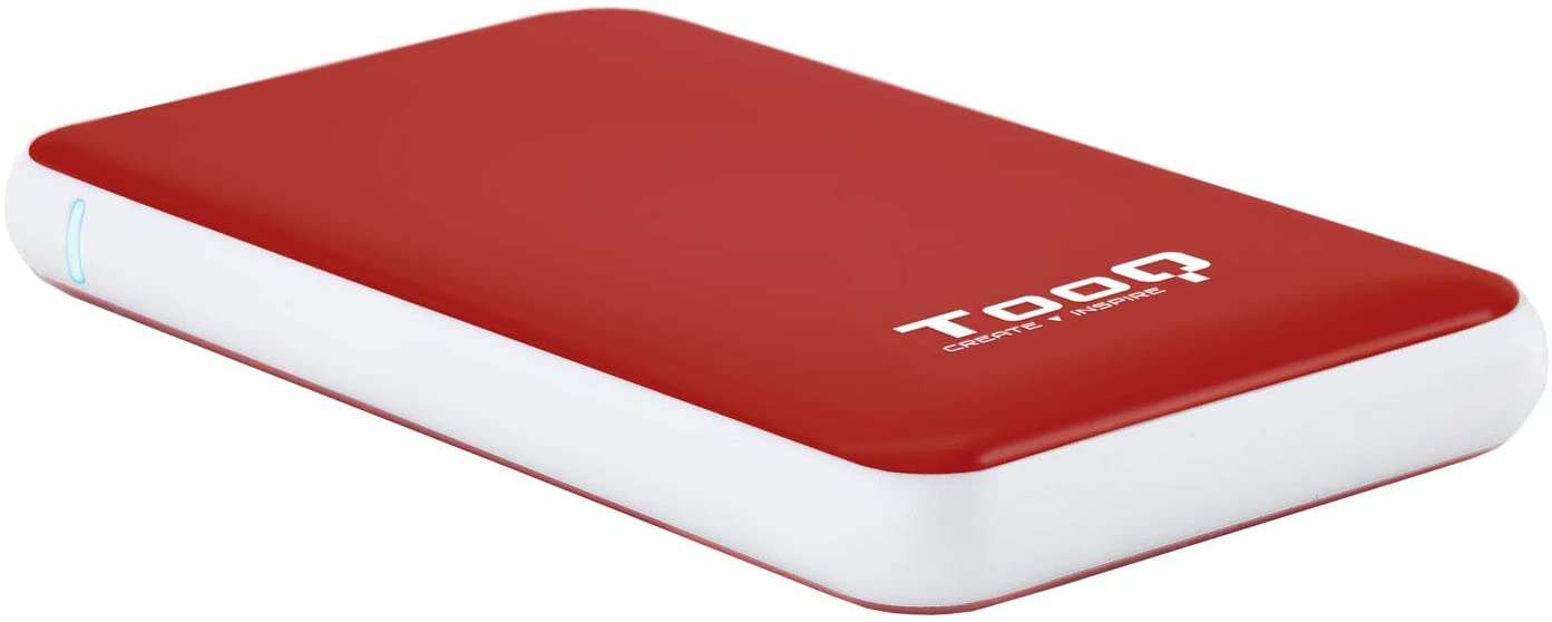 Tooq Carcasa Externa HDD/SDD 2.5" hasta 9.5mm SATA USB 3.0/3.1 Gen 1 - Sin Tornillos - Color Rojo/Blanco 1 Tooq Carcasa Externa HDD/SDD 2.5" hasta 9.5mm SATA USB 3.0/3.1 Gen 1 - Sin Tornillos - Color Rojo/Blanco