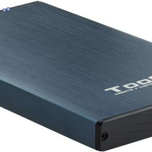 Tooq Carcasa Externa HDD/SDD 2.5" hasta 9,5mm SATA USB 3.0 - Color Azul Marino Metalizado