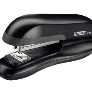 Rapid F16 Grapadora de Sobremesa - Hasta 30 Hojas - Grapado Abierto, Cerrado y Clavado - Color Negro