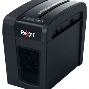 Rexel Secure X6-SL Whisper-Shred Destructora de Papel Manual Corte en Particulas P-4 - Destruye hasta 6 Hojas - Tecnologia de Bajo Ruido Whisper-Shred - Papelera de 10L - Color Negro