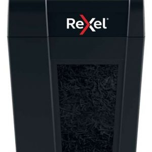 Rexel Secure X8-SL Whisper-Shred Destructora de Papel Manual Corte en Particulas P-4 - Bajo Ruido - Destruye hasta 8 Hojas - Papelera de 14L - Color Negro