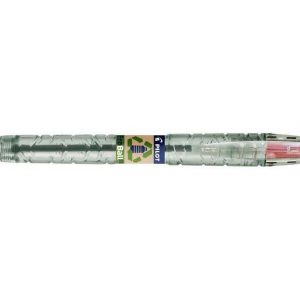 Pilot Boligrafo de Bola Retractil B2P Ecoball BeGreen - Punta Redonda 1mm - Trazo 0.27mm - 86,64% de Plastico Reciclado - Recargable - Color Rojo