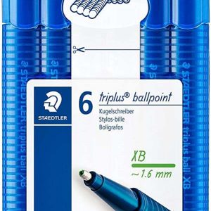 Staedtler Triplus Ball 437 Pack de 6 Boligrafos de Bola - Trazo 1.4mm - Escritura Suave - Colores Surtidos
