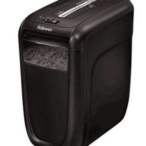 Fellowes 60Cs Destructora de Papel Manual Corte en Particulas P-4 - Destruye hasta 10 Hojas - Capacidad de la Papelera 22L - Destruye Grapas, Clips y Tarjetas de Credito - Color Negro