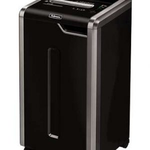 Fellowes 325i Destructora de Papel Manual Corte en Tiras P-2 - Destruye hasta 26 Hojas - Papelera de 83L - Color Negro