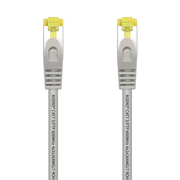 Aisens Cable de Red Latiguillo RJ45 LSZH Cat.7 600 Mhz S/FTP PIMF AWG26 - 10M - Color Gris
