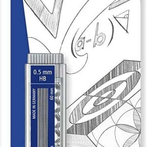 Staedtler Micro Carbon 255 Dispensador de Minas con 40 Minas - Mina HB de 0.5mm - Rellena las Minas Individualmente - Resistencia a la Rotura - 90% Procedente de Materiales Naturales