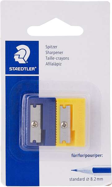 Staedtler 510 50 Sacapuntas de Plástico - Angulo de Afilado 23º - 1 Agujero 1 Staedtler 510 50 Sacapuntas de Plástico - Angulo de Afilado 23º - 1 Agujero