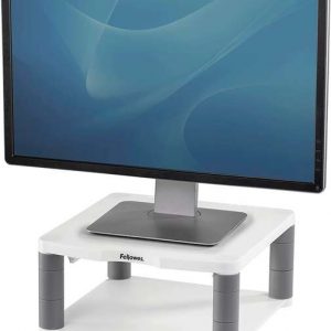 Fellowes Soporte para Monitor Premium - Ajustable en 5 Alturas - Hasta 36kg - Color Gris
