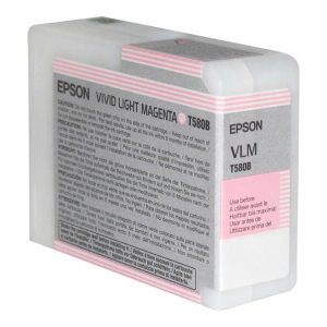 Epson T580B Magenta Light Vivido Cartucho de Tinta Original - C13T580B00