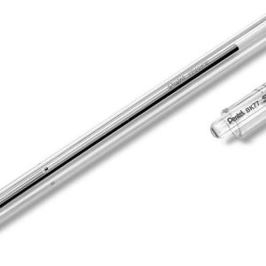 Pentel SuperB Boligrafo de Bola - Punta Fina 0.7mm - Trazo 0.35mm - Tinta con Base de Aceite - Color Negro