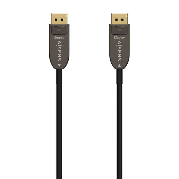 Aisens Cable DisplayPort AOC V1.4 8K@60HZ 4K@120Hz 4:4:4 32.4GBPS - DP/M-DP/M - 10M - Color Negro