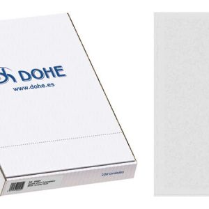 Dohe Caja de 100 Dossiers Uñero Basic 100 Micras - Tamaño Folio - Transparente
