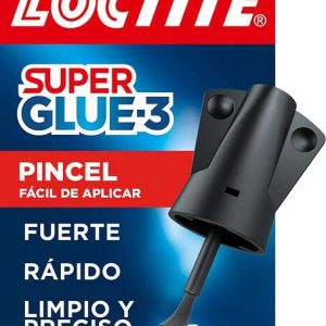 Loctite Super Glue-3 Pincel 5gr - Adhesivo Universal Triple Resistencia - Fuerza y Uso Instantaneo - 2640969/2046283/2640782/2641844/2971997