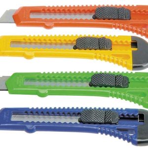 Bismark Cutter Grande Retractil - Medidas 17x8x15cm - Empuñadura de Plastico - Bloqueo de Seguridad - Colores Surtidos