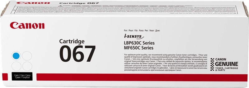 Canon 067 Cyan Cartucho de Toner Original - 5101C002