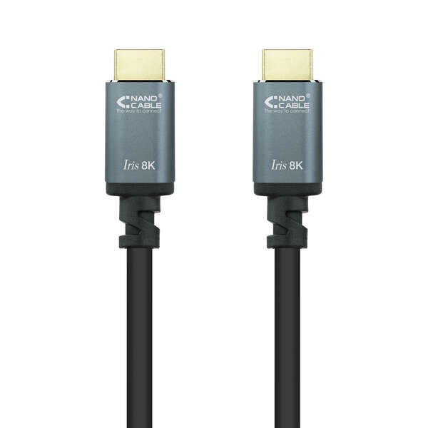 Nanocable Cable HDMI 2.1 Iris 8K A/M-A/M 0.5m - Color Negro