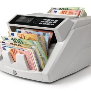 Safescan 2465-S Contadora de Billetes - Puede Contar Billetes de Euro Mezclados - Capacidad hasta 300 Billetes - 1000 Billetes por Minuto - Deteccion de Billetes Falsos