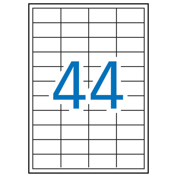 Apli Etiquetas Blancas Permanentes 48.5 x 25.4mm 500 Hojas