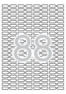 Apli Etiquetas Blancas Removibles Joyeria 45.0 x 8.0mm 25 Hojas