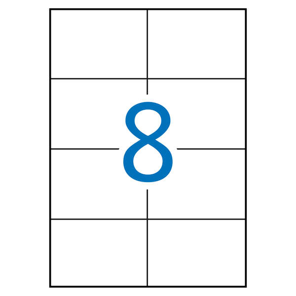 Apli Etiquetas Blancas Extrafuertes 105.0 x 74.0mm 100 Hojas