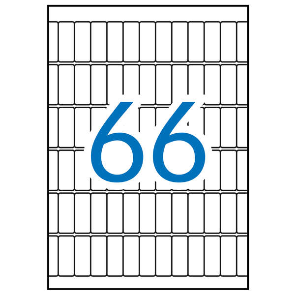 Apli Etiquetas A5 Blancas 12.0 x 30.0mm 15 Hojas