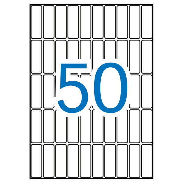 Apli Etiquetas A5 Blancas 13.0 x 40.0mm 15 Hojas