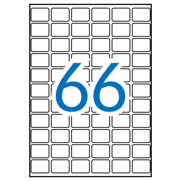 Apli Pack de 990 Etiquetas Rectangulares 16x22mm - 15 Hojas por 66 Etiquetas - Adhesivo Permanente - Cantos Romos - Color Blanco