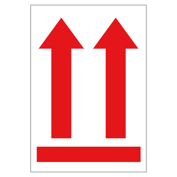 Apli Rollo de 200 Etiquetas Flecha Posicion Vertical 90x130mm