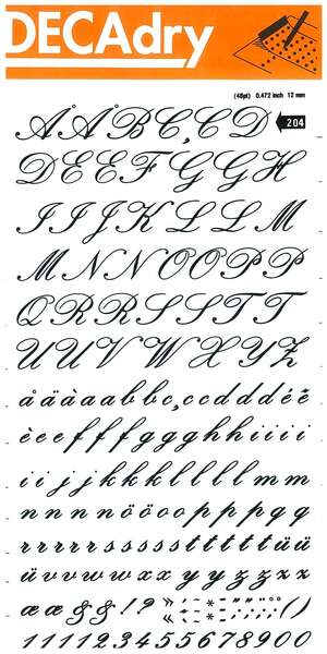 Apli Letras y Numeros Transferibles Super 12mm - 179 Caracteres - Negros Intensos 1 Apli Letras y Numeros Transferibles Super 12mm - 179 Caracteres - Negros Intensos