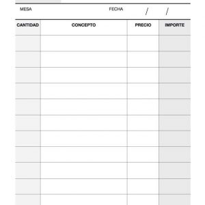 Apli Talonario Camarero 1/8 Triplicado Natural - Formato Compacto - 3 Copias - Numeracion Consecutiva - Resistente al Agua - Marron