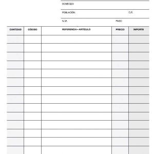 Apli Talonario Factura 1/4 Duplicado Natural - Numeracion Secuencial - Papel Autocopiativo - 63 Hojas - Color Natural